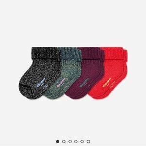 Bombas Baby Glitter Socks 4-Pack (6-12 months) - Multicolor
